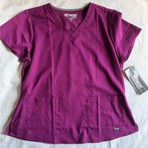 Grey’s Anatomy Women's V-Neck Scrub Top- XL